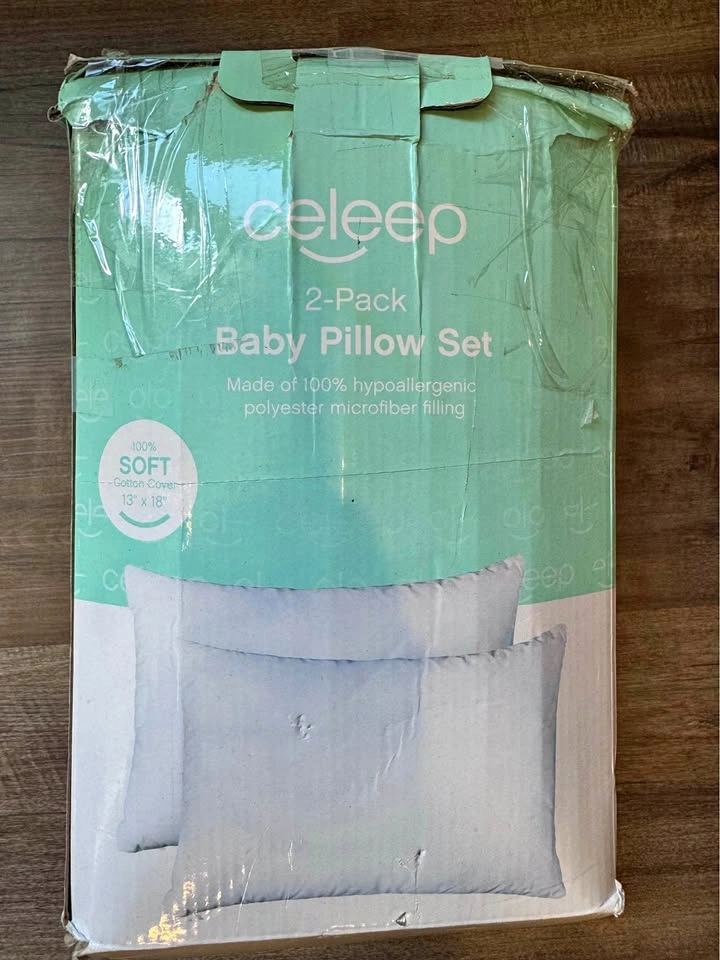 Celeep 2-Pack Baby Pillow Set