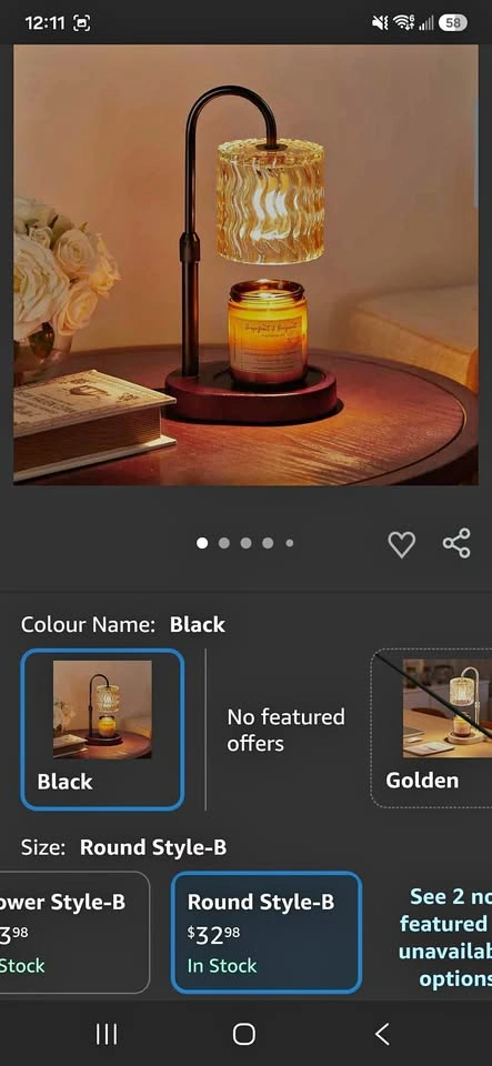 NEW Homelist Candle Warmer Lamp – Adjustable Height & Timer