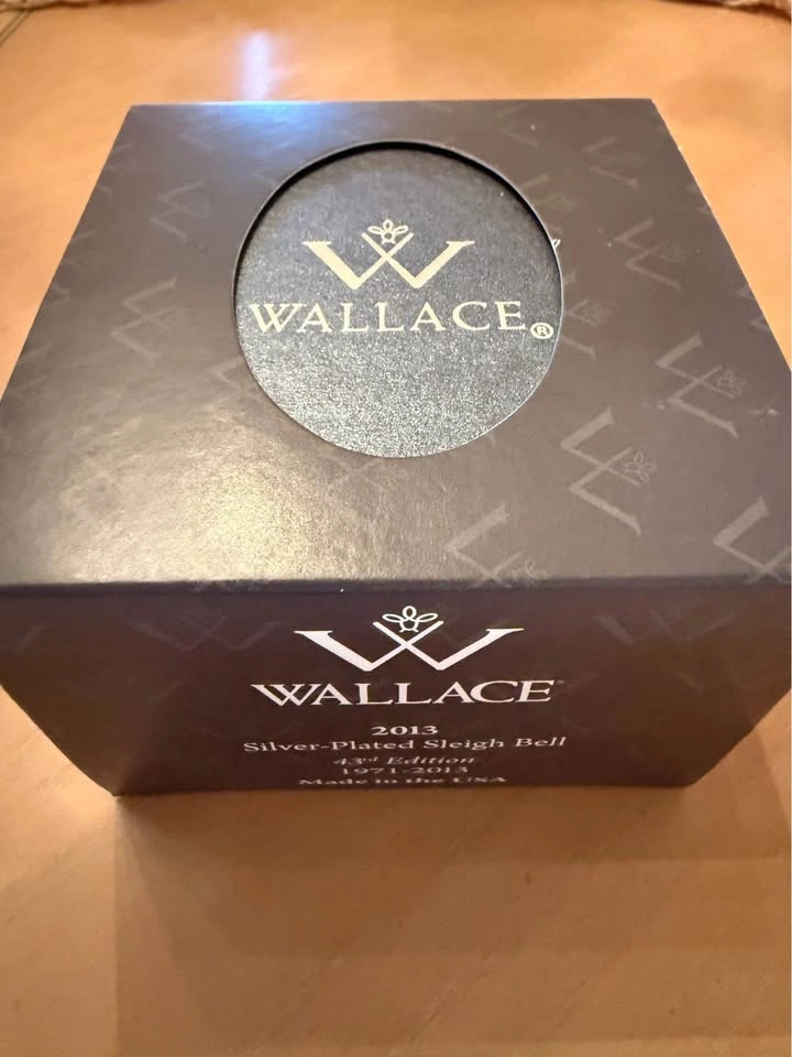 Wallace 2013 Silverplate Sleigh Bell Christmas Ornament In Box - photo 3