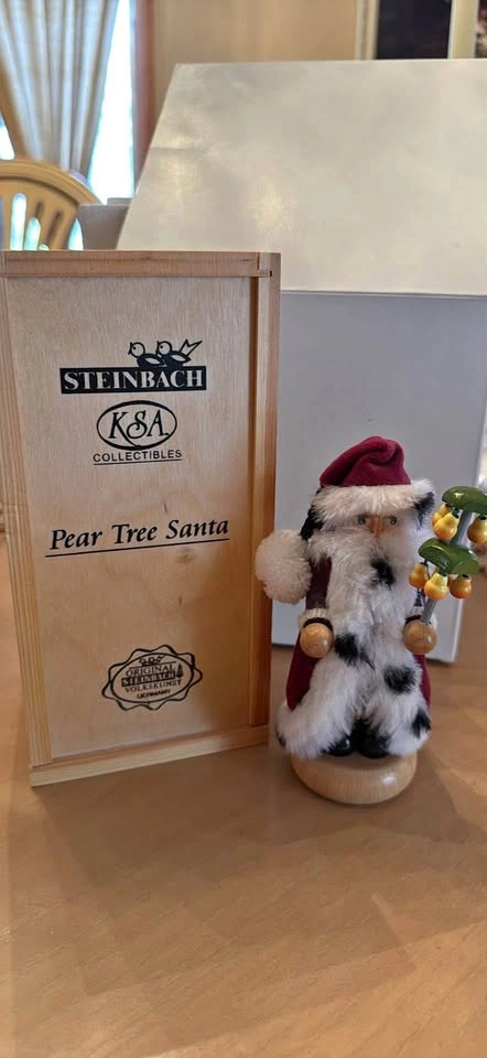 Steinbach Miniature Mini Nutcrackers Pear Tree Santa