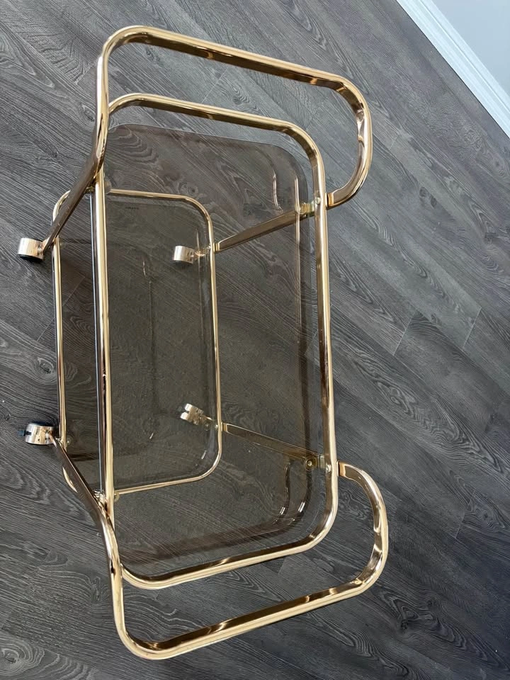 Gold Rolling Bar Cart - photo 4