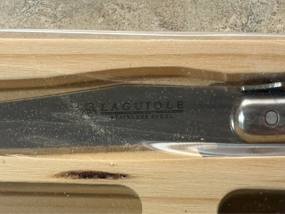 New in Box Laguiole Professional Stainless Steel Steak Knife Set - photo 4