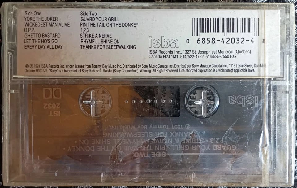 Rare 1991 Naughty By Nature Cassette Tape - STILL SEALED! - photo 2