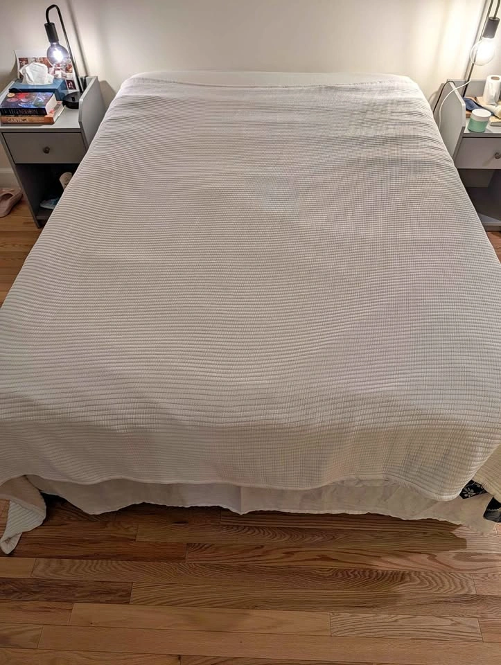 Full/Queen Bed Blanket Ivory 220 Thread Count