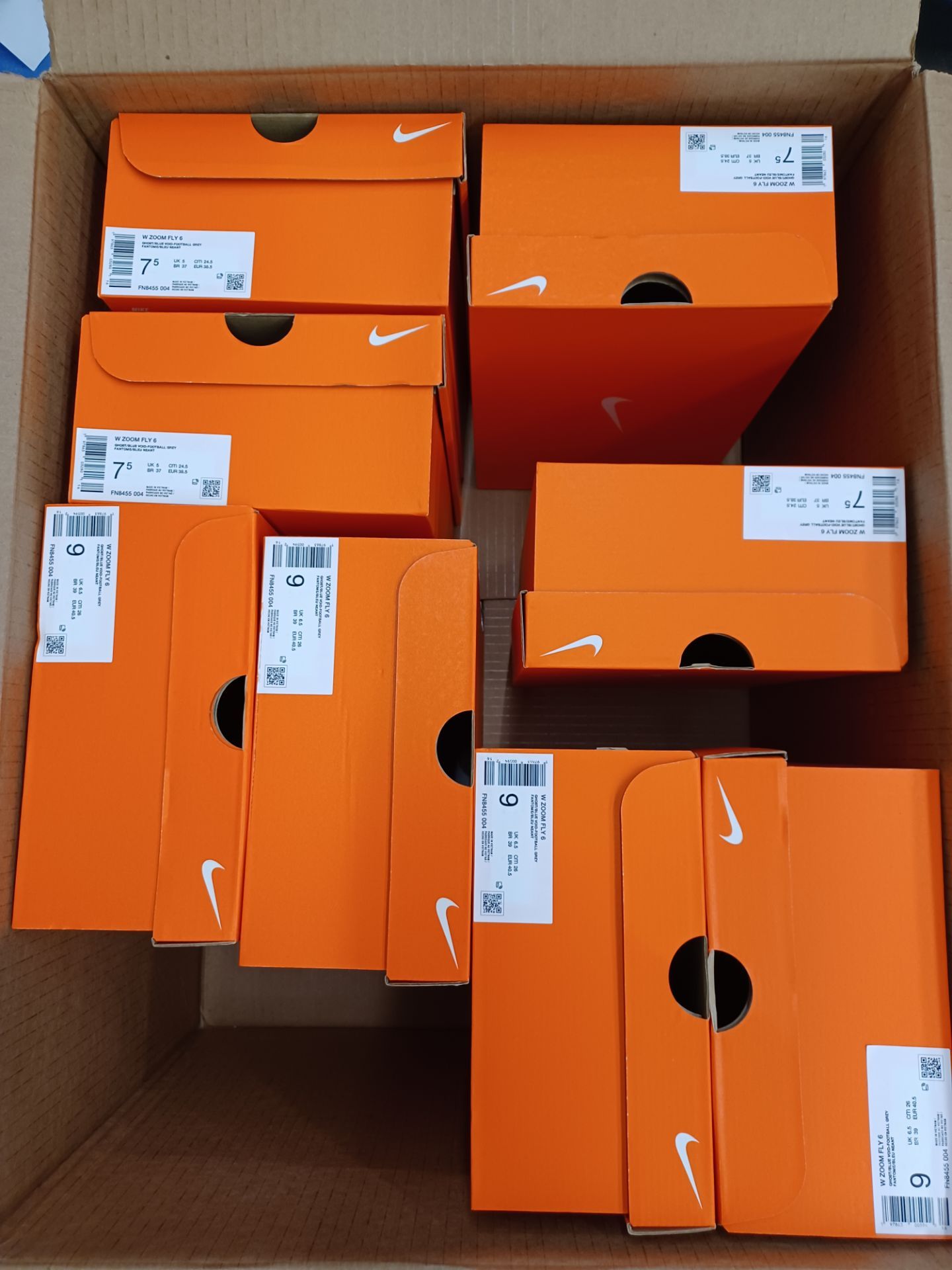 Empty Nike and Adidas Shoe Boxes (Sizes 5-10)