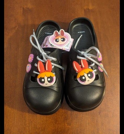 Miniso Discontinued Powerpuff Girls Blossom Crocs Style Shoes