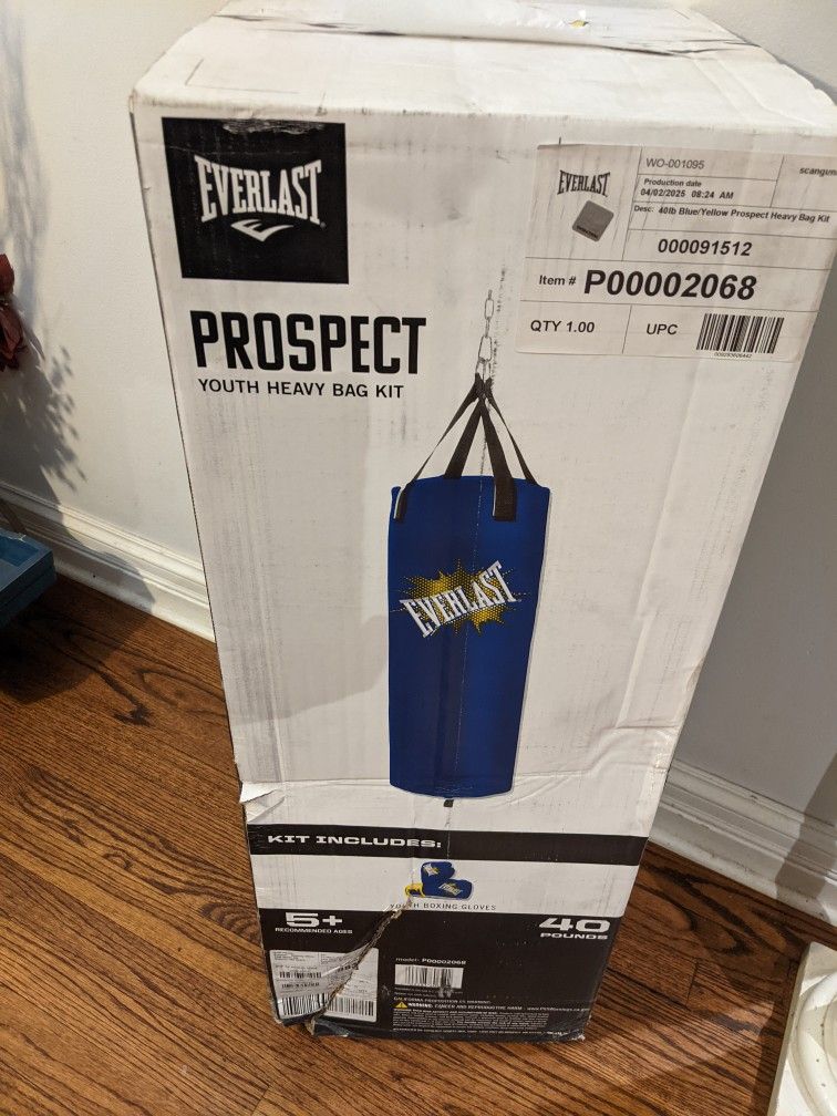 Everlast Prospect Youth Punching Bag with Gloves Sealed - photo 5
