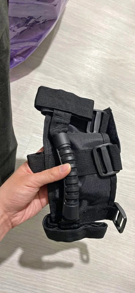 Scooter mountable & adjustable carrier handle