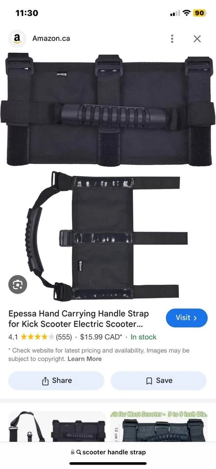 Scooter mountable & adjustable carrier handle - photo 5