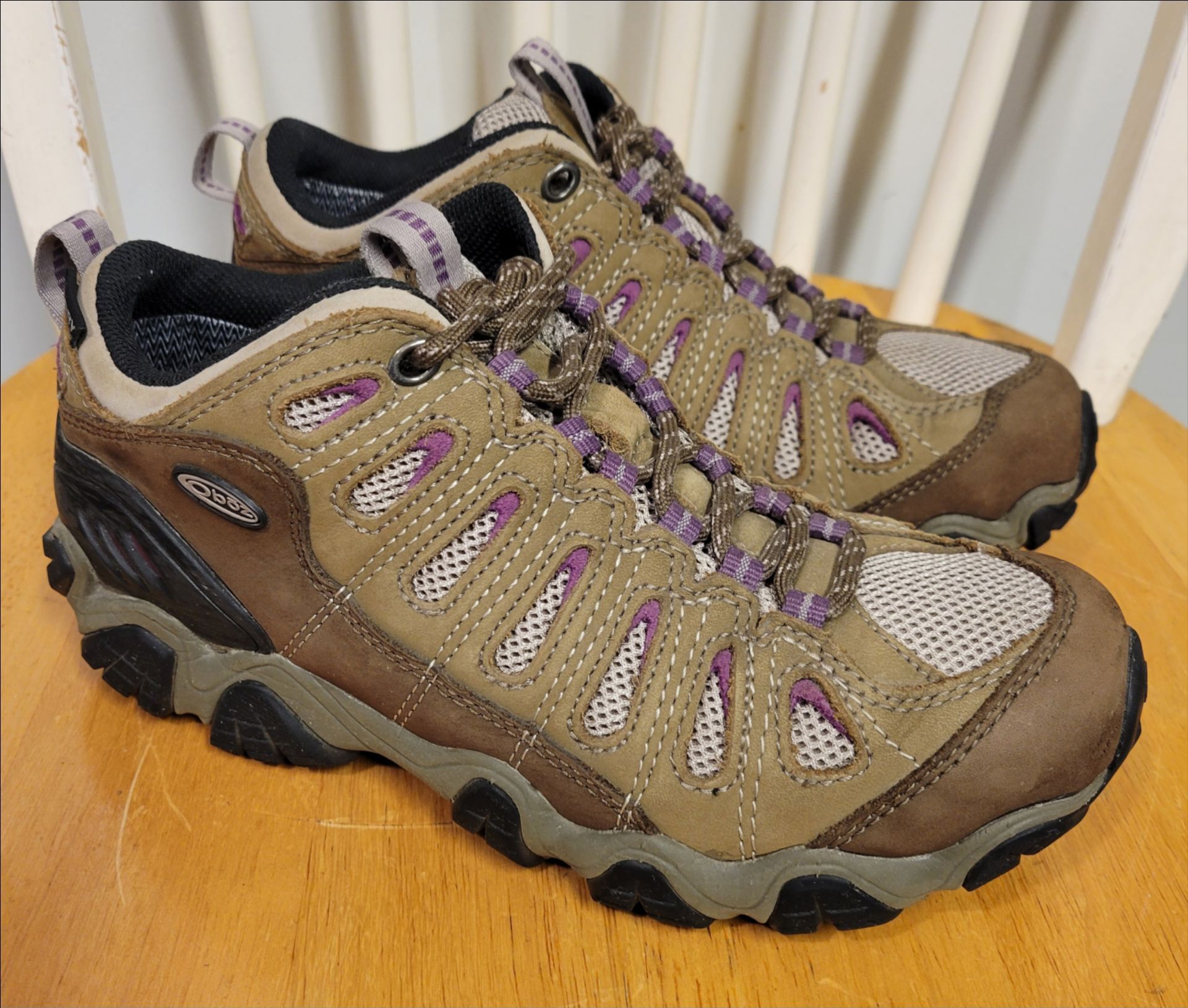 Oboz Sawtooth II Women's hiking leather brown boots Size 7.5