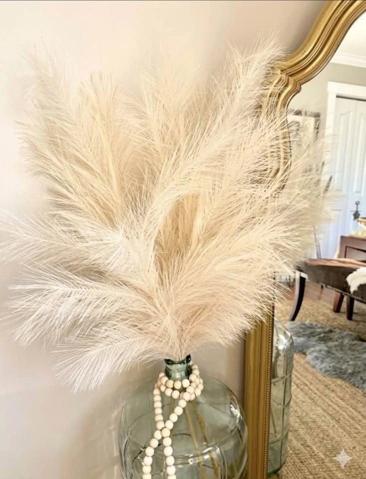 New Pampas Grass with wooden Beads Set - photo 2