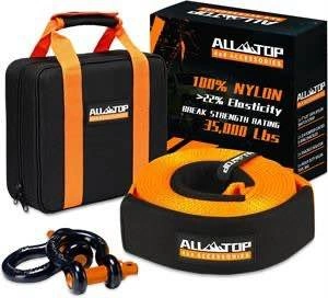ALL-TOP Heavy Duty Tow Strap Recovery Kit: 3" x 20ft (35k lbs)