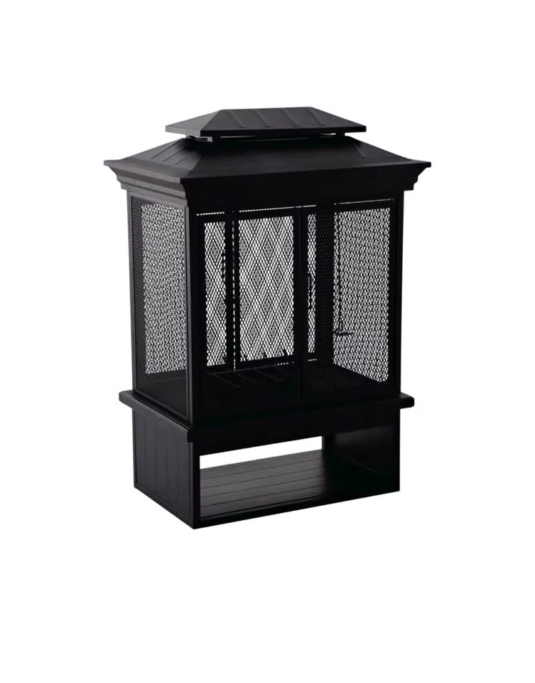 New CANVAS McKay Outdoor Wood Burning Fireplace