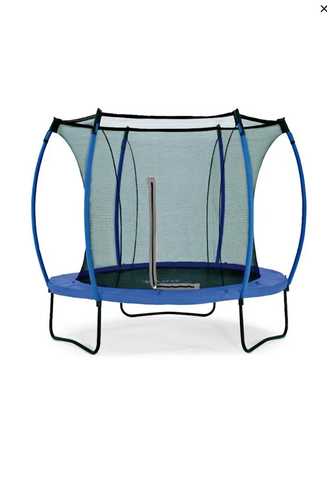 New Plum Springsafe® 8-ft Trampoline with Enclosure and Cover