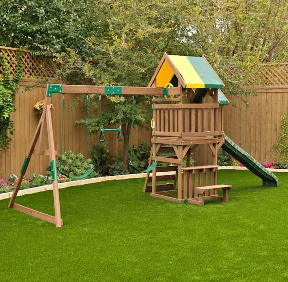 New KidKraft Arbour Crest Swing Set
