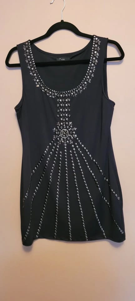 Black Beaded Shirt