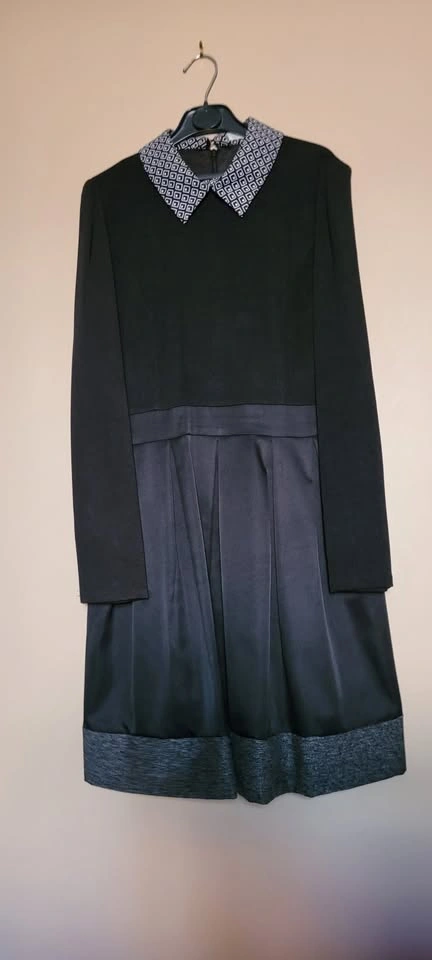 School-Girl Style Dress with Long Sleeves