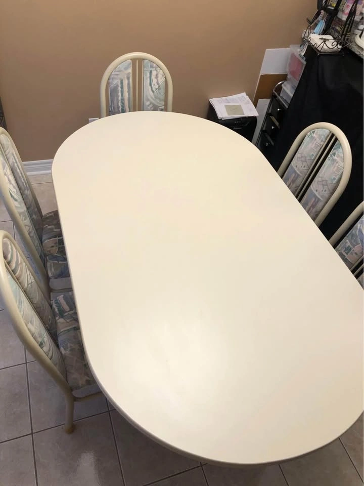 Beige Table and Chair Set