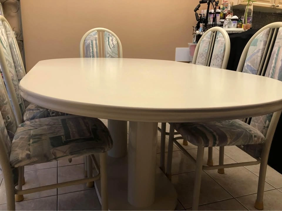 Beige Table and Chair Set - photo 2