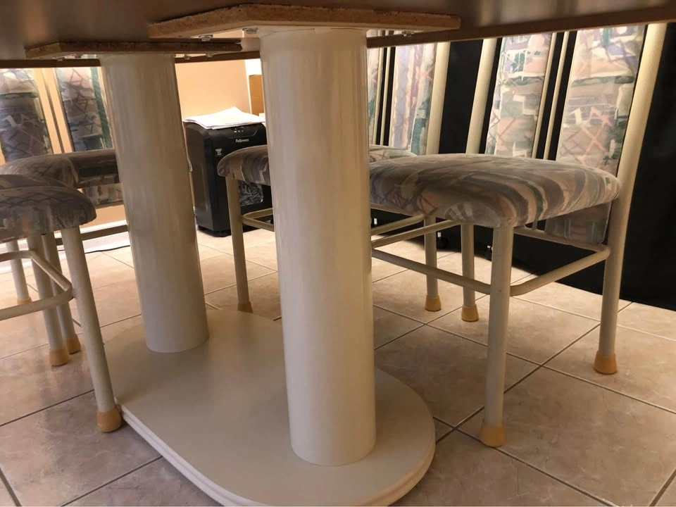 Beige Table and Chair Set - photo 4