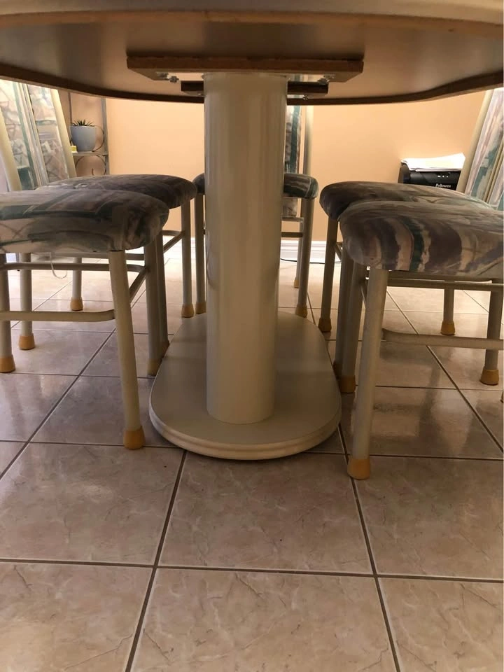 Beige Table and Chair Set - photo 5