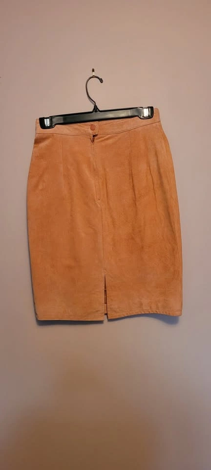 Vintage 80s Suede Jacket and Skirt Set - photo 4