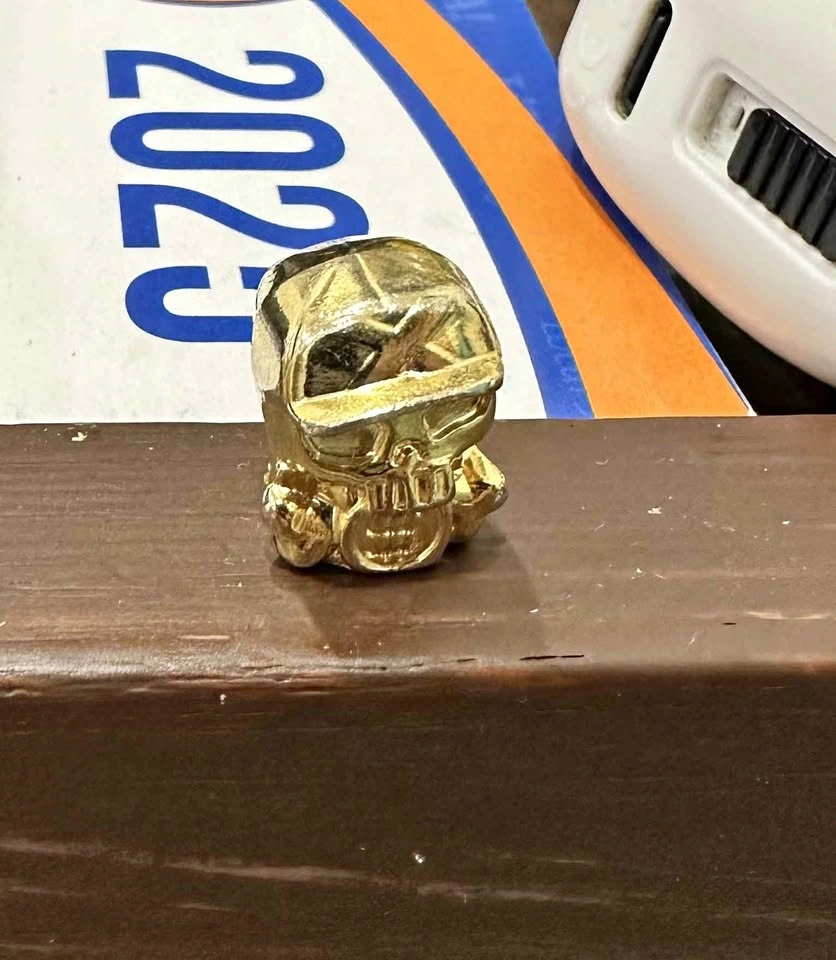 Treasure X Lost Lands Gold-Dipped Skull Collectible