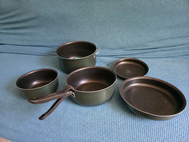 T-FAL Camping Pots and Pans set - photo 3