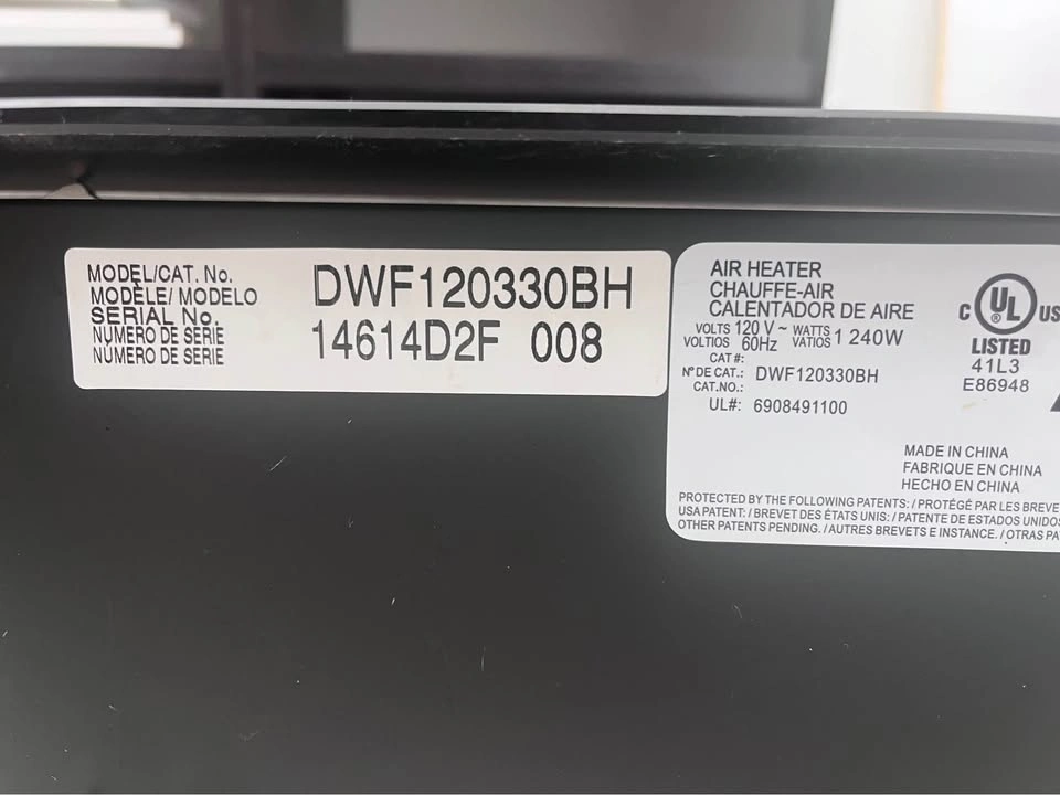 Dimplex DWF120330B Electric Fireplace 43x20x6 inch - photo 2