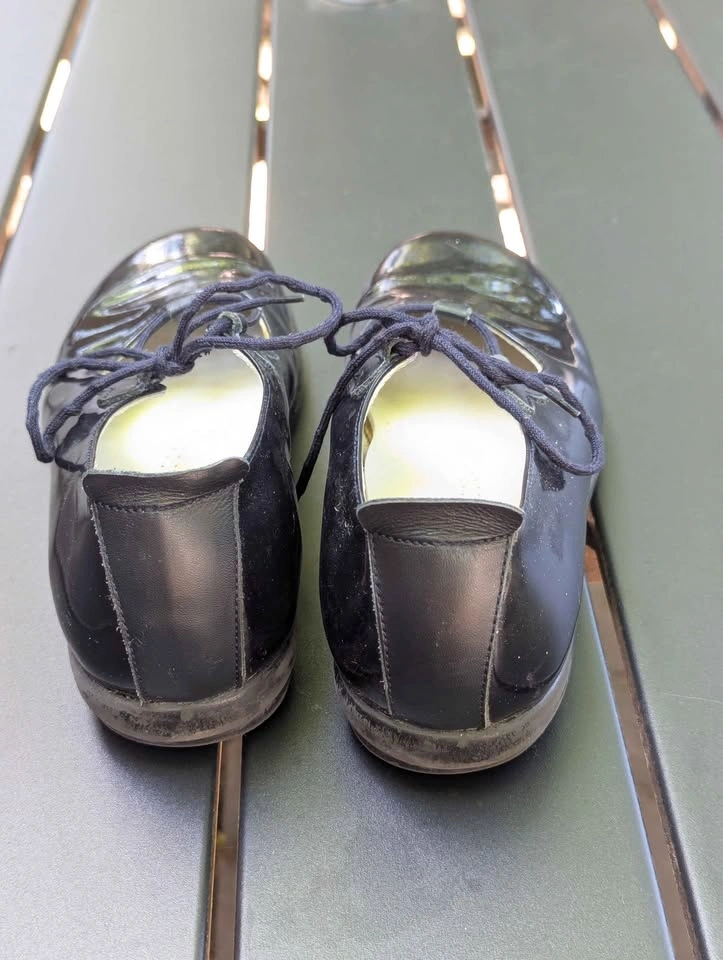 Black dressy girls shoes size 2.5 - photo 3