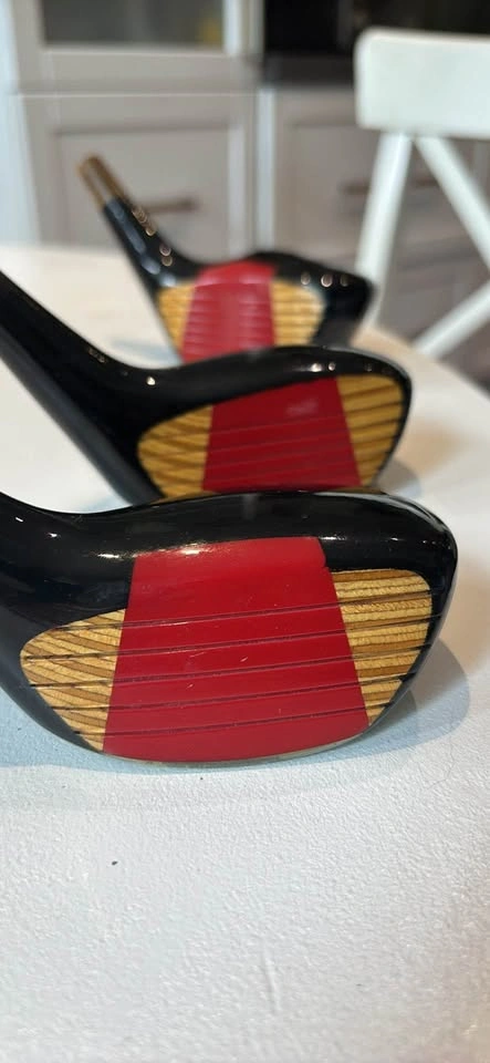Vintage Accuform Tri-Sport Persimmon Wood Golf Club Heads - photo 4