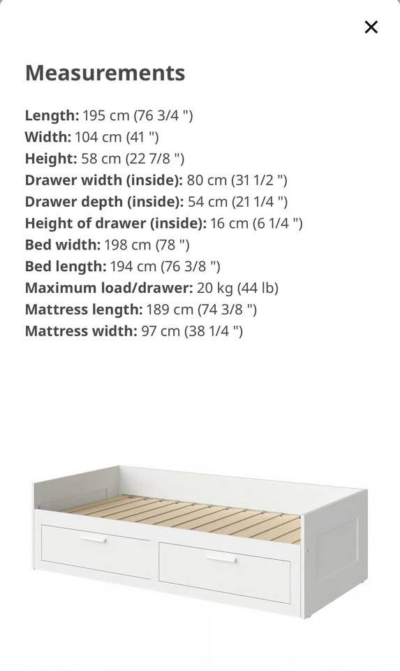 IKEA Brimnes Daybed - photo 3