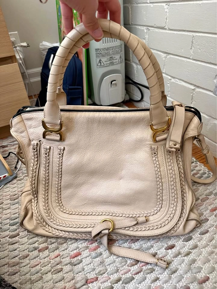 Chloé Marcie Leather Satchel Bag