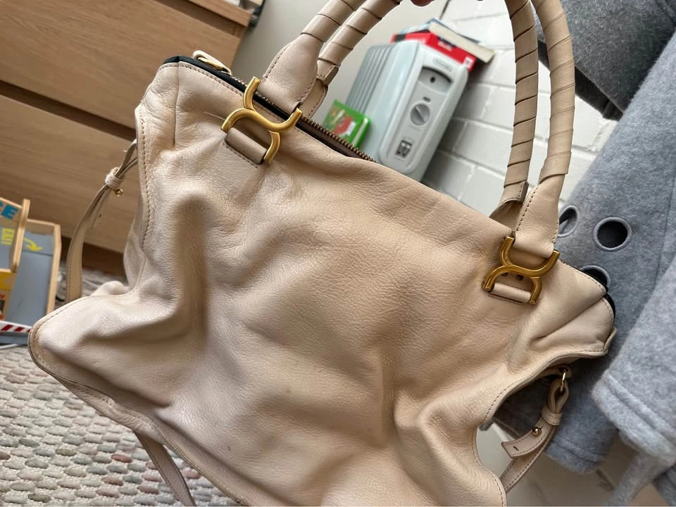 Chloé Marcie Leather Satchel Bag - photo 3