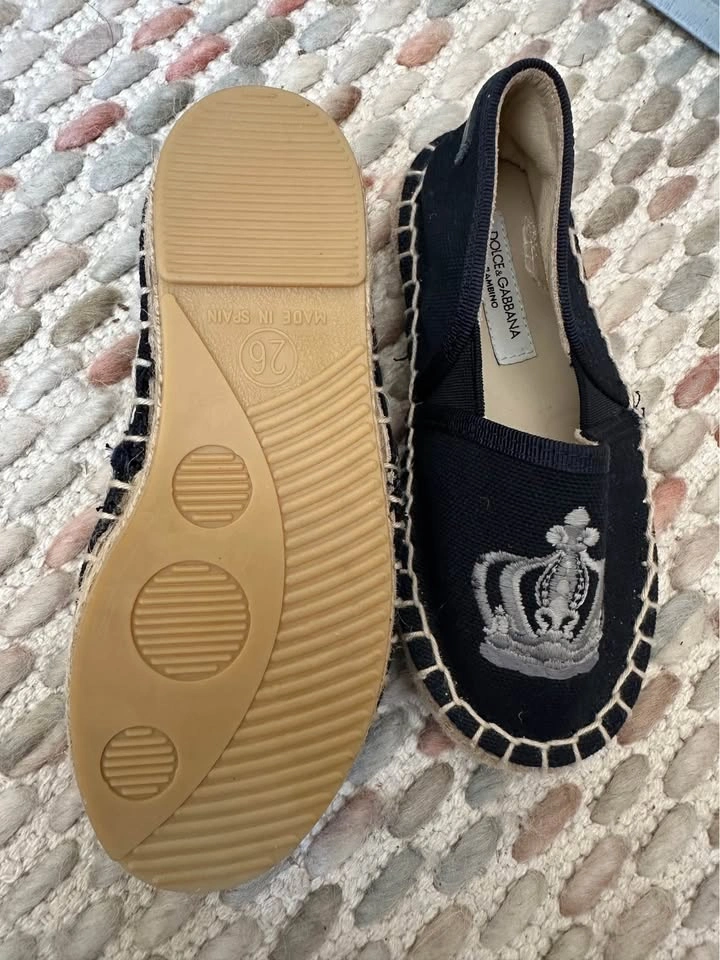 Dolce & Gabbana Bambino Crown Espadrilles Size 26 - photo 2