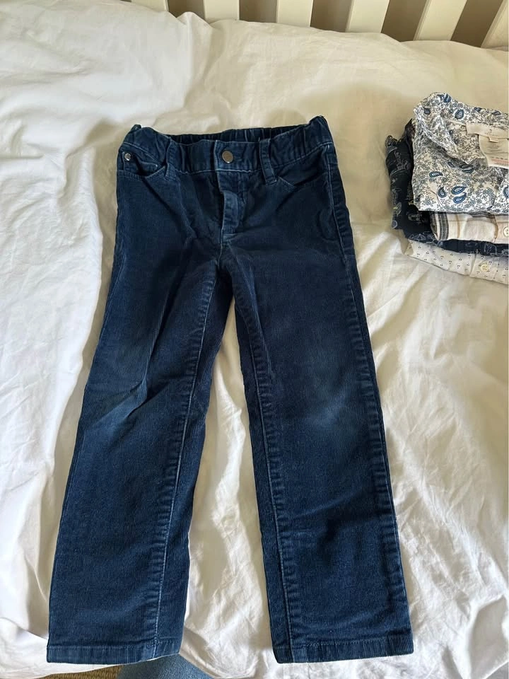 Jacadi Paris Floral Shirt and Corduroy Pants Set Size 4A - photo 4