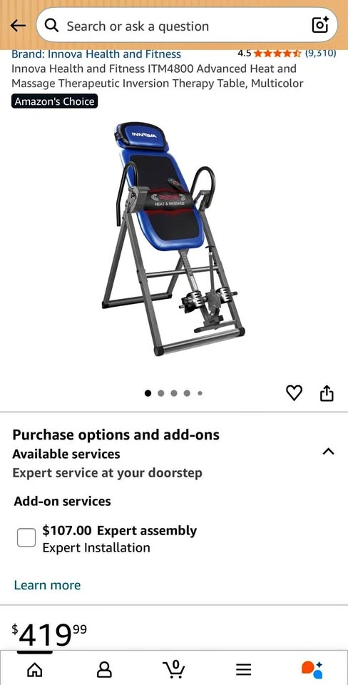 Innova Advanced Heat and Vibration Inversion Table