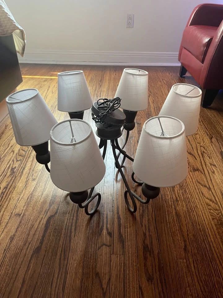 6-Bulb Chandelier – Great Condition - photo 2