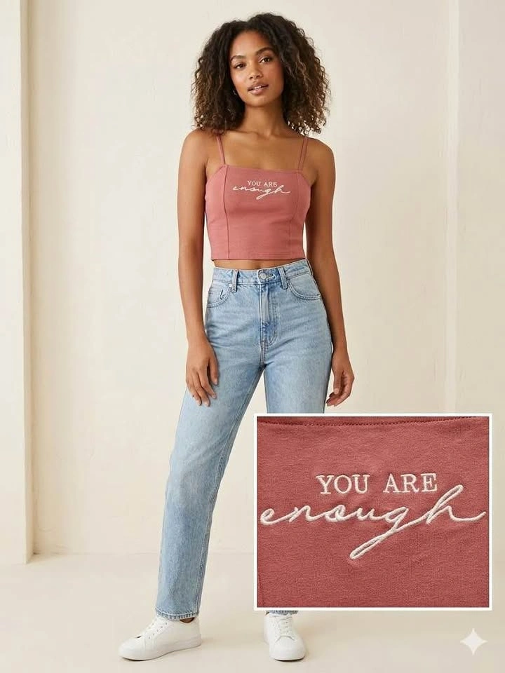 Forever 21 Women’s Pink/Crop Cami Top – Size S