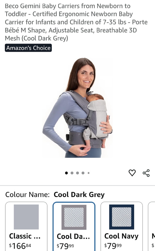 Beco Gemini Baby Carrier