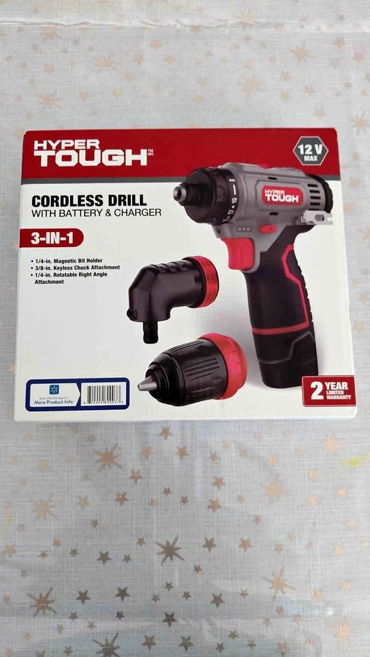 Hyper tough 3 in 1 cordless drill