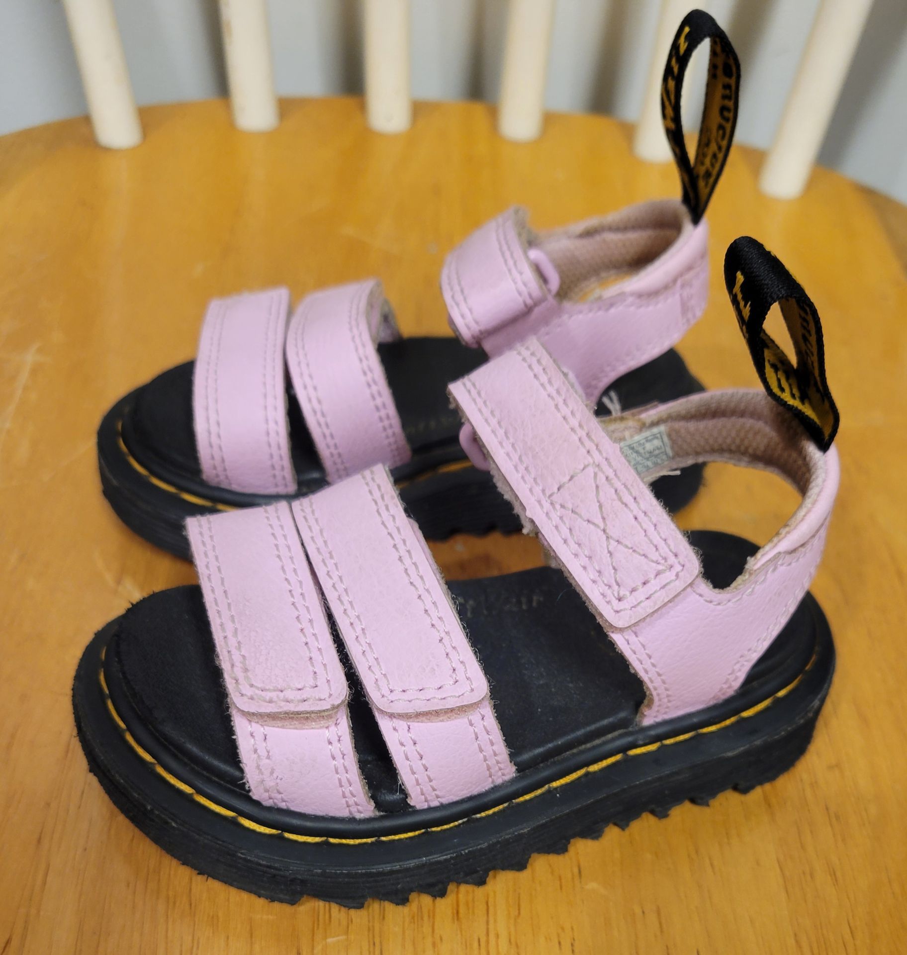 Dr. Martens Kids Toddler Klaire Leather Strap Sandals Pink Size - photo 2