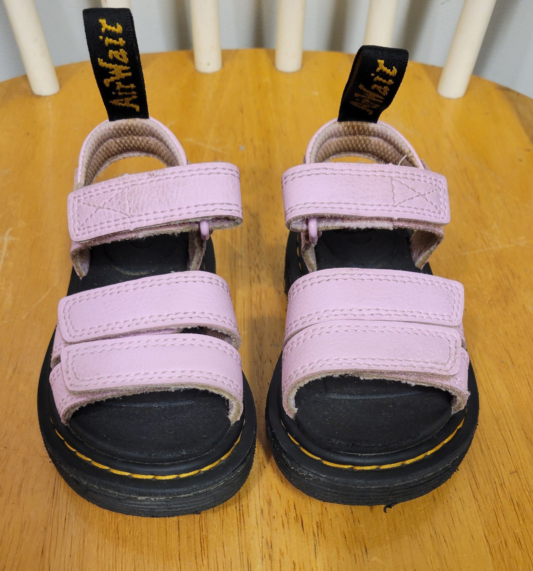 Dr. Martens Kids Toddler Klaire Leather Strap Sandals Pink Size - photo 3