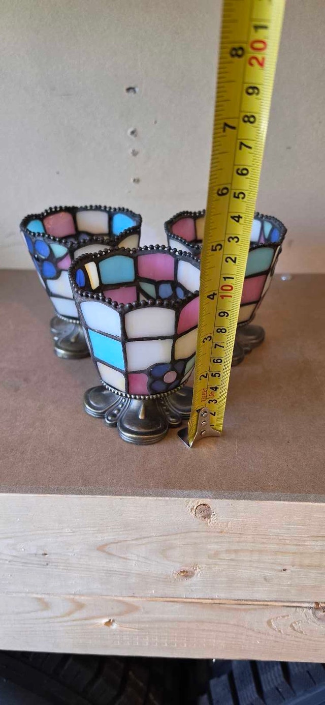 Stained Glass Tiffany Style Candle Holders - photo 3