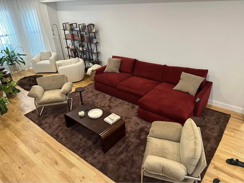 Crate & Barrel Sectional with Chaise