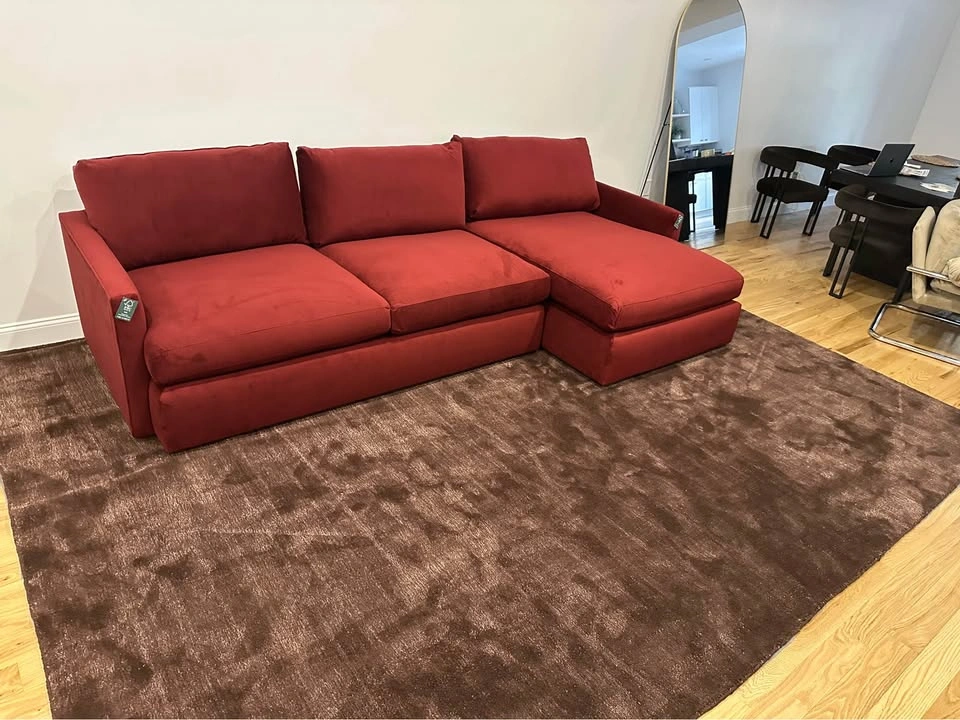 Crate & Barrel Sectional with Chaise - photo 2
