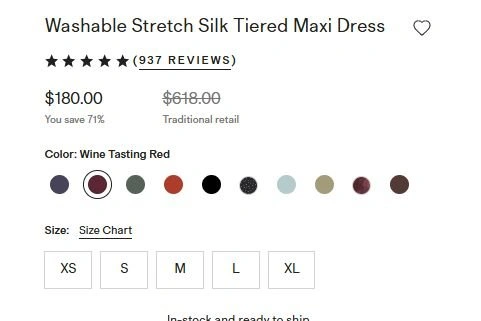 NWT Quince Wine Tasting Burgundy 100% Stretch Silk Maxi Dress - photo 2