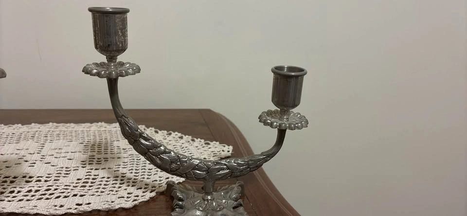 Vintage metal candle stick holders - photo 4