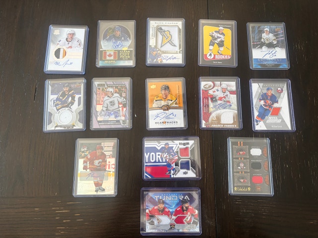 Hockey Card Lot - Jersey, Auto, #’d Cards
