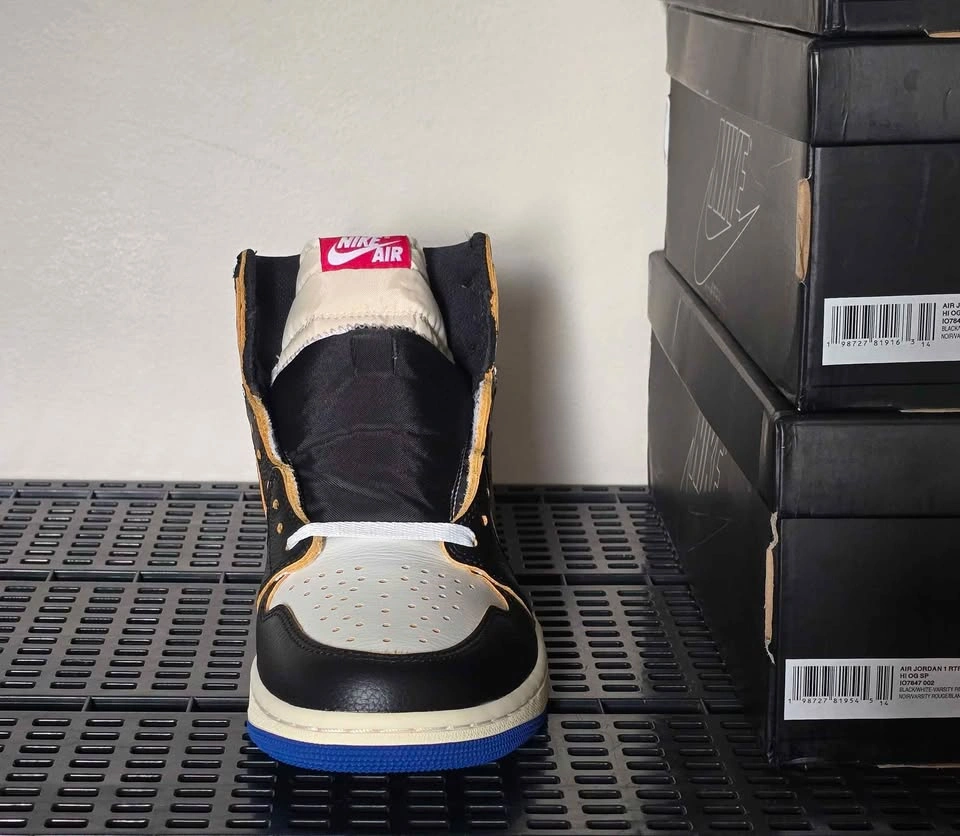 Union x Fragment x Air Jordan 1 Varsity Red/Sport Royal - photo 2